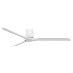 Ventilateur de plafond à profil bas avec moteur DC, pales en ABS blanches de 52 pouces et télécommande - Product Image 1