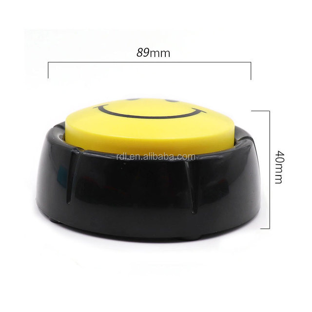 Wholesale Customized Game Show Answer Buzzer Quiz Competition Buzzer Talking Push Button With Light and Sound