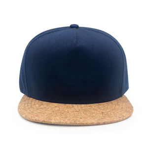 Casquette Snapback <span class=keywords><strong>en</strong></span> liège à 5 panneaux à profil bas personnalisé avec bord <span class=keywords><strong>en</strong></span> liège - Product Image 2