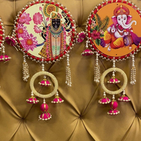 Bandarwal multicolore Métal décoratif Ethnique Bandarwal Toran Tentures de porte Idéal pour la décoration intérieure et la décoration de mariage
