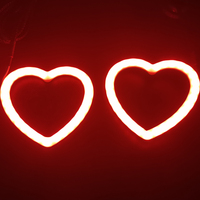 Feux de phares Misun Auto Angel Eye Leds Chasing Rgbw, nouvelle série Flow, forme de cœur