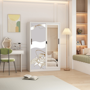 <span class=keywords><strong>Armoire</strong></span> en fer 2 portes coulissantes <span class=keywords><strong>Jumbo</strong></span> miroir <span class=keywords><strong>Armoire</strong></span> coulissante en verre <span class=keywords><strong>armoire</strong></span> de rangement en fer - Product Image 4