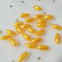 Perles en plastique ABS Imitation ovale, vente en gros, 6*12mm, 50 pièces, Imitation de perles pour décoration DIY