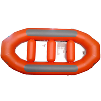Radeaux d'eau blanche pour 6-12 personnes 3.65m-6m PVC Hypalon Hull 1.68m-2m Orange Sérigraphie Carton Certifié CE Aviron