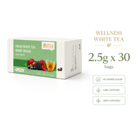 Thé aux fruits et herbes faible en calories, saveur fraîche, enrichi en vitamine C et thé blanc, pour une peau éclatante et une immunité renforcée – Vente directe usine OEM