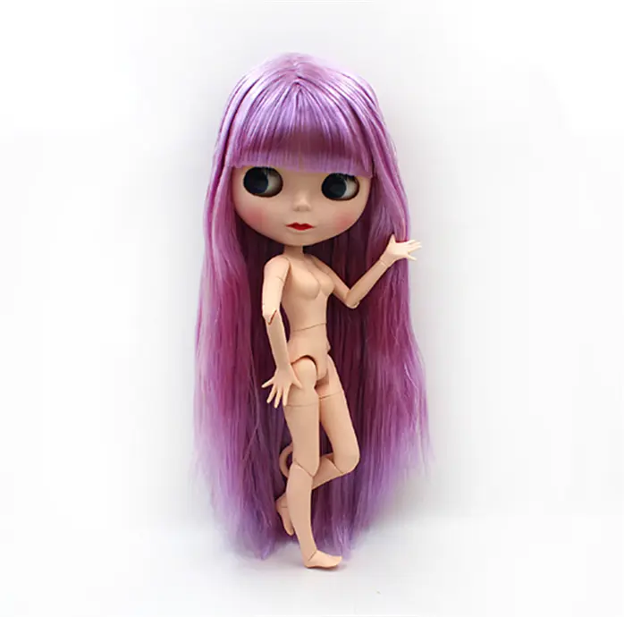 Kleine angepasst kunststoff pvc nude blythe baby puppe gelenk kunststoff kind spielzeug mädchen puppe maker großhandel 3d kleine nette puppen