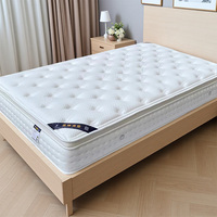 Matelas hybride moderne personnalisé en mousse à mémoire de forme compressée, matelas à ressorts ensachés en tissu respirant pour chambre à coucher