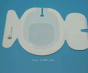 แผ่นปิดแผลกันน้ำ ระบายอากาศ ขนาด 9x12 ซม. สำหรับยึดสายสวนเข้าเลือดชนิด IV  ทำจากฟิล์ม PU สำหรับยึดเข็มที่อยู่ในร่างกาย - Product Image 3