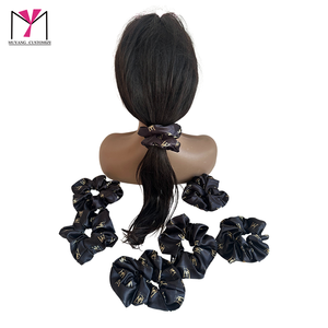 MUYANG – Nouveaux élastiques à cheveux personnalisés pour filles, chouchous imprimés avec logo, couleurs sur mesure, faible MOQ, outils d'extension capillaire - Product Image 1