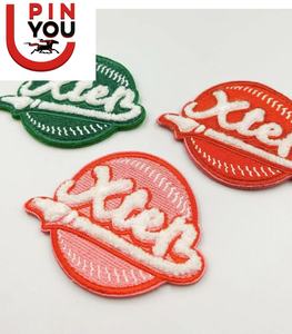 Custom Polyester Patches Chenille Patch with <strong>velcro</strong> Backing Flower <strong>Iron</strong> on Backing - Product Image 5