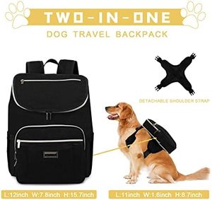 Muestra Gratis: Mochila de Viaje para Perros, Bolsas de Viaje para Perros Aprobadas por Aerolíneas, Suministros para Bolsas de Pañales para Cachorros, Camping para Mascotas - Product Image 4