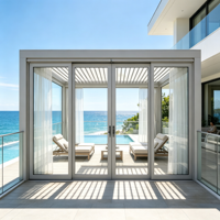 Pergola carrée moderne et minimaliste en alliage d'aluminium sur mesure, avec panneaux à lamelles étanches, auvent électrique de loisirs pour jardin