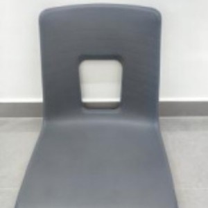 <b>Plastic</b> Chair Shell For School Chair Stackable Metal Frame Child Size Grey 24-047 - Product Image 2