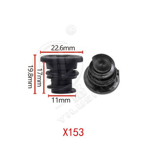 Coussin de protection de capot de voiture Smooth Sailing 22,6 mm X153 pour Volkswagen Audi, pièce en caoutchouc automobile - Product Image 1