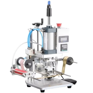 Máquina de Estampado en Caliente Neumática Pequeña para Cuero PU, Papel Repujado, Tela No Tejida, Logotipos, Bolsas de Cartón y Embalaje con Material de Vidrio - Product Image 2