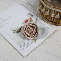 Bunga Sutra Buatan Vintage Mawar Teh Mawar Camellia Dekorasi Latar Belakang Pernikahan Lembut Gaya Klasik Harga Grosir Pabrik