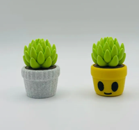 Modèle 3D créatif imprimable en PLA de plante en pot, jouet anti-stress, personnalisable, achat en gros, haute précision
