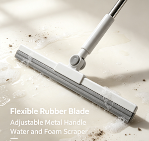 Silicone Floor <b>Mop</b> T Handle Floor Scrubber Cleaning Tool for Household Floor Care - Product Image 2