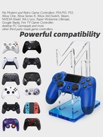 Soporte de Escritorio de Acrílico de 2 Niveles Data Frog, Accesorio de Exhibición para Consola de Juegos de PC, para Controles de Nintendo Switch, Xbox One y PS4