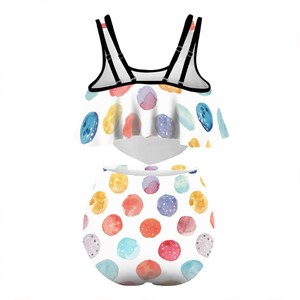 Traje de baño de dos piezas con volantes de talla grande Servicios personalizados - Product Image 4
