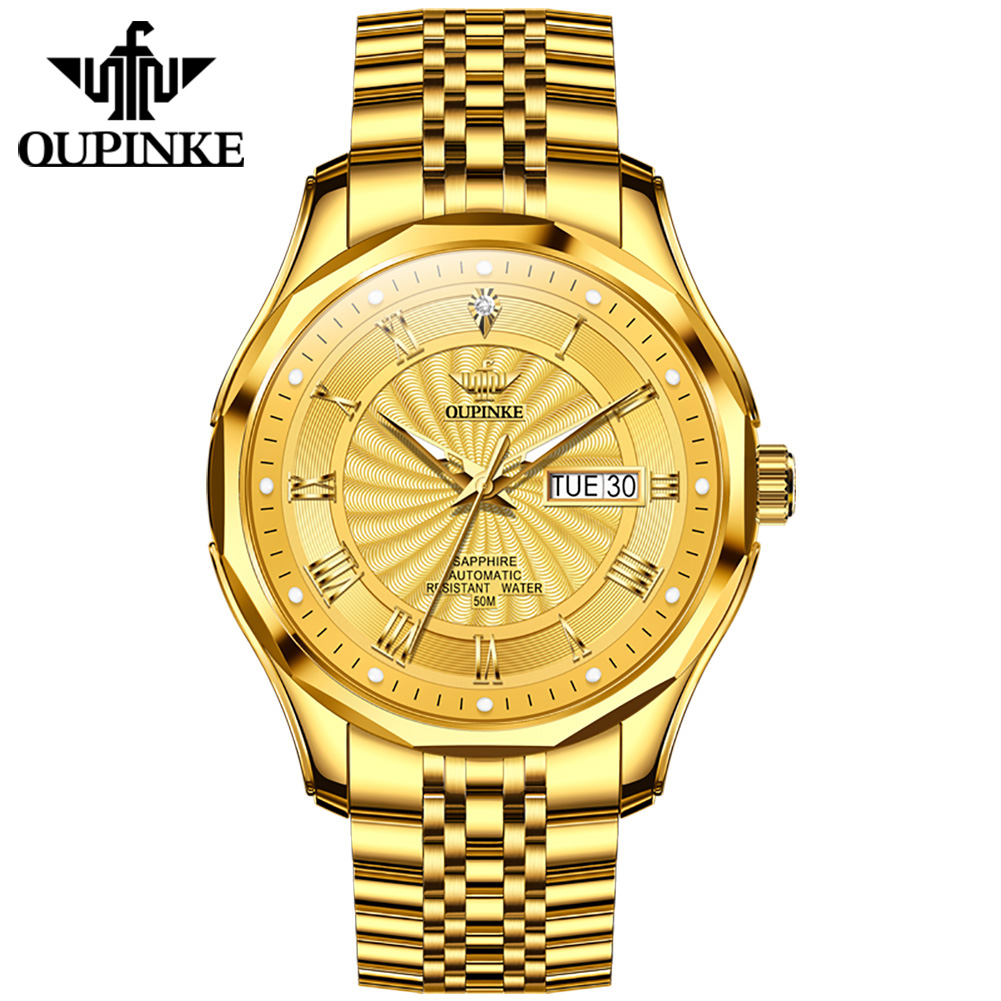 OUPINKE Reloj De Pulsera Mecánico Automático Para Hombre