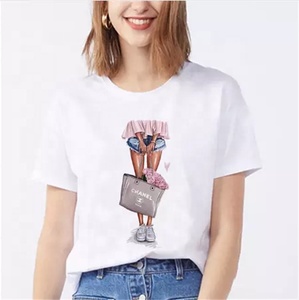 Summer custom logo simple women t-shirt - Product Image 6