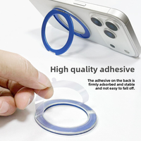 Support de téléphone universel pliable et pivotant en alliage d'aluminium ultra-fin, adhésif, pour bureau et lit, accessoire pour smartphone, vente en gros