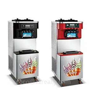 Oem Verticale Roestvrijstalen Taylor Rainbow Soft Serve Ice Cream Machine Maleisië Commerciële
