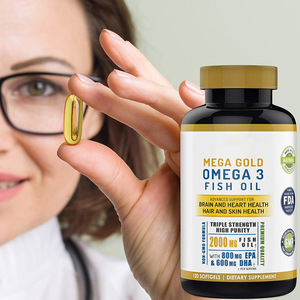 En stock – Capsules molles d'huile de poisson EPA & <span class=keywords><strong>DHA</strong></span> Oméga-3 pour améliorer la mémoire et le sommeil – Directement de l'usine source - Product Image 3
