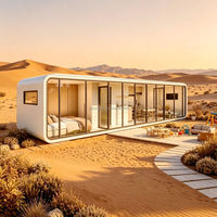Hôtel mobile de luxe à deux étages, type cabane Apple, étanche, avec chambre et salle de bain, pour usage en appartement