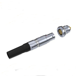 Conector Circular de Empuje y Tracción de 2 Pines Serie K con Carcasa de Aluminio DIN Impermeable IP68 y Contactos de Cobre con Autobloqueo - Product Image 6