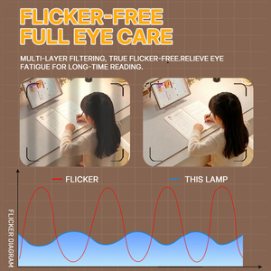 Lampe de bureau LED moderne personnalisable et rechargeable avec protection oculaire, lumière de lecture flexible à 360° et gradation progressive pour étudiant - Product Image 6