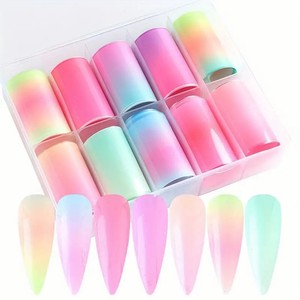 10 hojas de láminas de Arte de <span class=keywords><strong>uñas</strong></span> de <span class=keywords><strong>Color</strong></span> fluorescente pegatina de cielo estrellado pegatinas de lámina de <span class=keywords><strong>uñas</strong></span> de <span class=keywords><strong>Color</strong></span> neón - Product Image 4