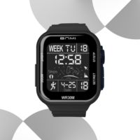 Montres uniques pour hommes, ensemble cadeau numérique pour enfants, type sport actuel avec fonction alarme pour garçons