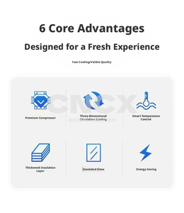 Vitrinas Refrigeradas para Hot Pot, 3 Zonas de Temperatura, <span class=keywords><strong>Mesa</strong></span> de <span class=keywords><strong>Bar</strong></span> Comercial para Malatang con Congelador y Refrigerador para Exhibición de Ingredientes - Product Image 5