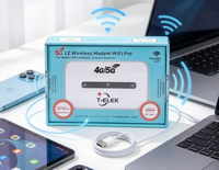 T-elek Router MiFi USB Eksternal 4G LTE 150Mbps WiFi Tidak Terkunci Portabel Berukuran Saku Baterai 3000mAh