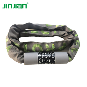 Jinjian - Cadenas à chaîne en acier trempé antivol à combinaison à 5 chiffres avec couvercle en PP sans clé <span class=keywords><strong>pour</strong></span> vélo, moto, vélo électrique, <span class=keywords><strong>porte</strong></span> coulissante - Product Image 2