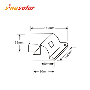 plano marino Camping Van y Caravan 4 Taladro de esquina sin pegamento MPPT Panel Solar Kit de soportes de montaje - Product Image 6