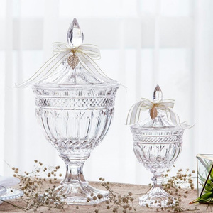 Stile Vintage europeo grandi <span class=keywords><strong>barattoli</strong></span> di vetro caramelle <span class=keywords><strong>per</strong></span> matrimonio Display 200ml capacità di tecniche di ceramica <span class=keywords><strong>per</strong></span> cibo senza candela - Product Image 3