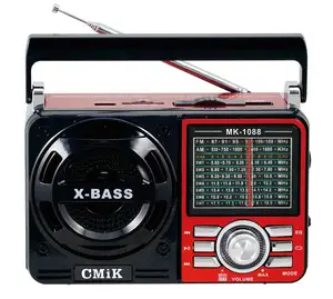 Cmik mk-1088BT falante blue tooth USB/TF cartão de longo alcance velho tempo outra emergência crank am/fm/sw1-7 luz casa de rádio portátil