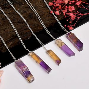 YASHEE จี้หินอะเมทรินธรรมชาติสร้อยคอ 20 มม.คริสตัลบำบัดพลังงานจักระเครื่องประดับของขวัญสำหรับผู้หญิง - Product Image 5