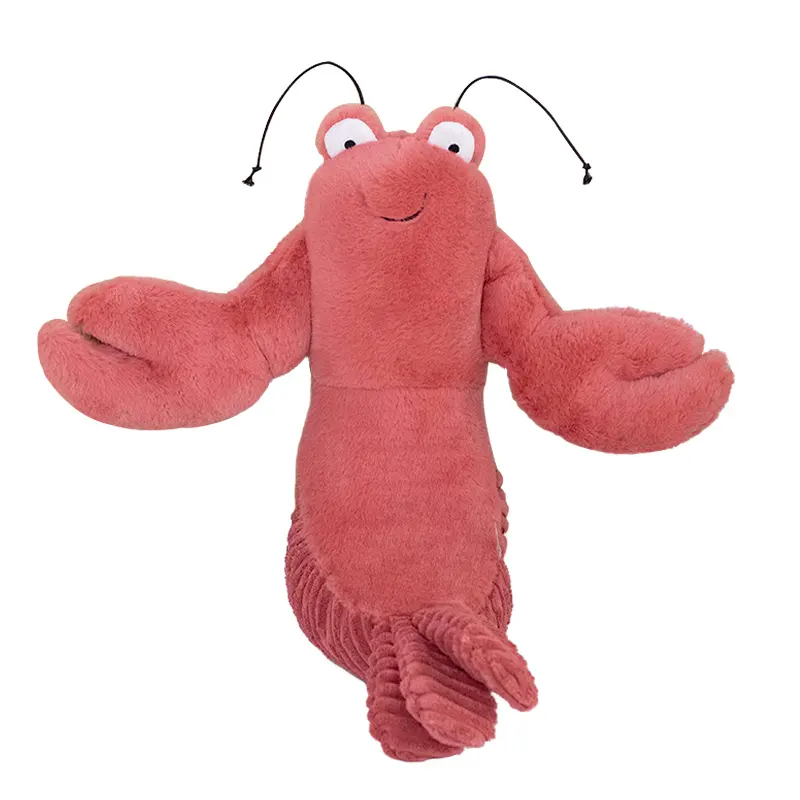 Desain Baru Mainan Mewah Kepiting dan Lobster Boneka Kepiting Merangkak Mainan Binatang Bisa Dimicrowave Bantal Lobster Mewah Merah Mewah