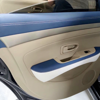 Modification professionnelle de l'intérieur de la voiture, panneau de porte, tableau de bord, revêtement pour Audi Mustang