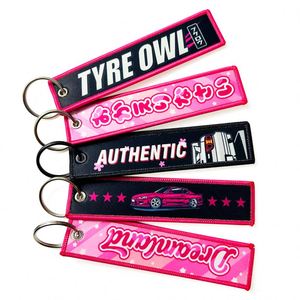 Porte-clés personnalisés brodés style Jet Tag Anime, sangles de clés de vol, porte-clés moto et voiture, porte-clés imprimés par sublimation - Product Image 4