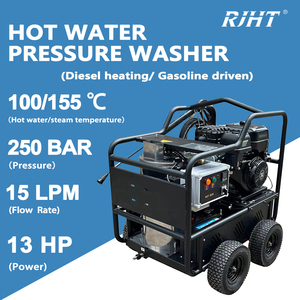 Nettoyeur haute pression à eau chaude RJHT-2515HG, équipement puissant personnalisable, 250 bars, nettoie les taches d'huile, les véhicules, etc. T - Product Image 1