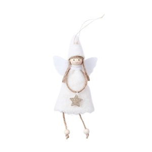 Handmade Small Angel Pendant New Christmas Tree Decoration with Pointed Hat and Heart Girl Ornament Christmas Supplies - Product Image 6