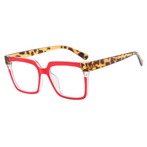 Los mejores marcos ópticos TR90 para mujeres y niñas, corte azul, marrón, Floral, cuadrado, Beige, bisagra de Metal, gafas, estilo de ordenador a la moda - Product Image 2