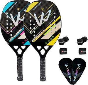 Raqueta de Tenis Playa Camewin de Carbono al por Mayor, Nueva, Verde Limón, con Funda, para Entrenamientos, Juegos Profesionales, Rendimiento Original - Product Image 5