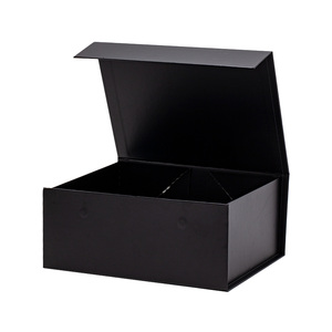 Luxury Scratch Resistance A5 Deep Black Magnetic Gift <b>Box</b> Packaging in Bulk - Product Image 4