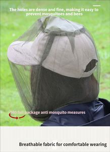 High-Quality Camping Cheap <b>Insect</b>-Proof Head-Mounted Hat Mosquito Net Outdoor Use. - Product Image 4